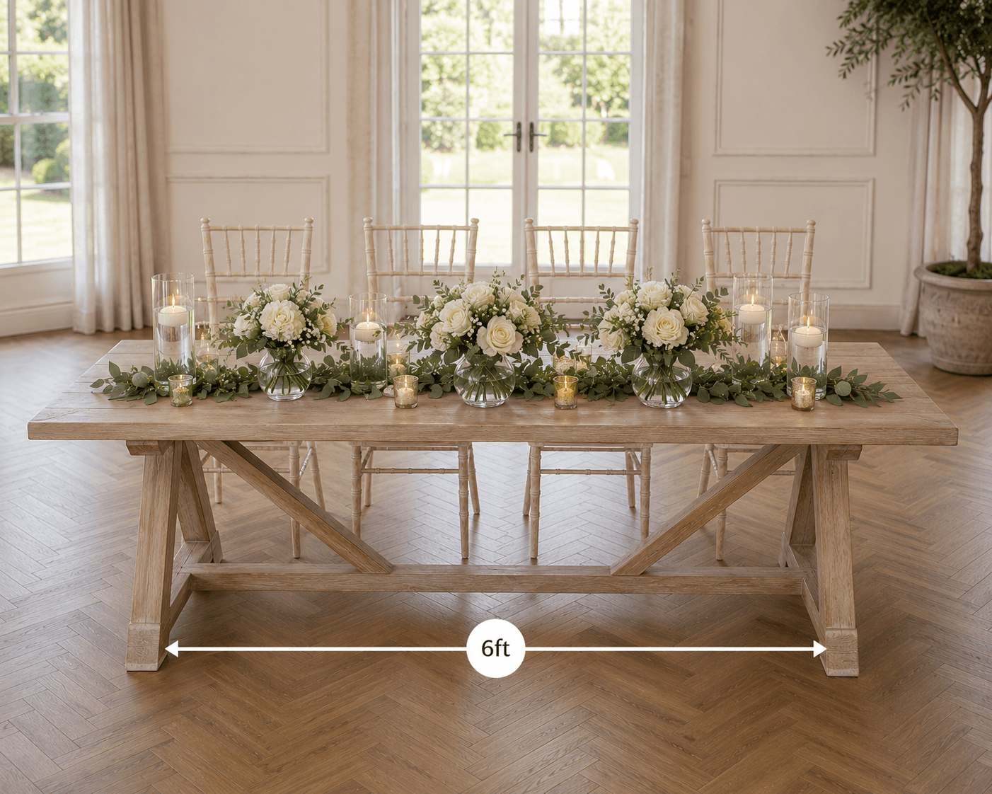 Trestle Table — 6ft